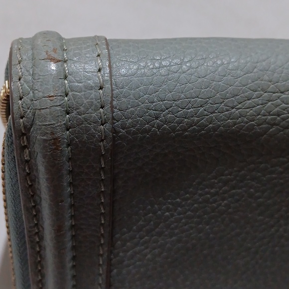 Chloe Leather Long Zip Around Wallet Signature Monogram Seafoam Green EUC - Picture 10 of 10